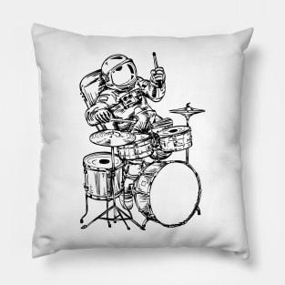 SEEMBO Spaceman Playing Drums Drummer Drumming Musician Band Pillow