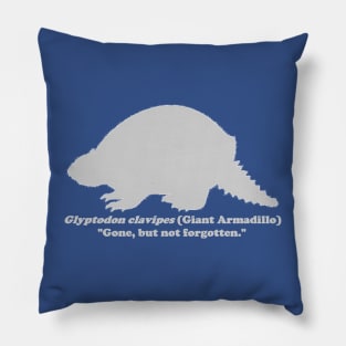 *Back Design* Glyptodon clavipes (Giant Armadillo) Light Print Pillow