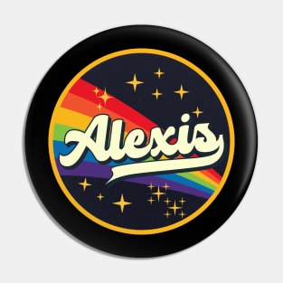 Alexis // Rainbow In Space Vintage Style Pin