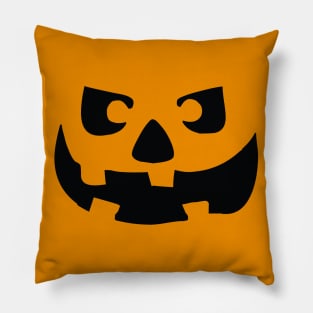 Spooky Halloween Jack O' Lantern Face Pillow