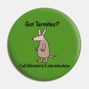 Aardvark Exterminators Pin