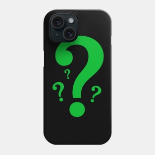 Green Question Mark Phone Case