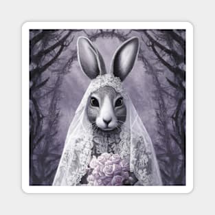 Bride Rabbit Magnet