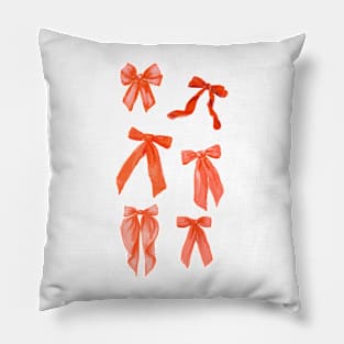 Charming Red Bows Collection - Add a Touch of Elegance Pillow