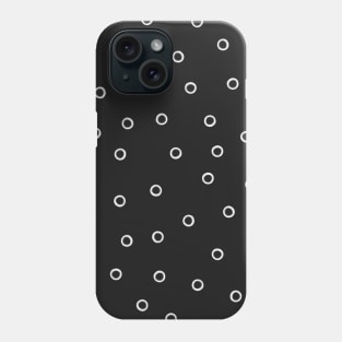 empty dots in white Phone Case