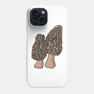 Pair of Morel mushrooms Phone Case