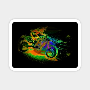 Race to the Finish - Motocross Racer Magnet