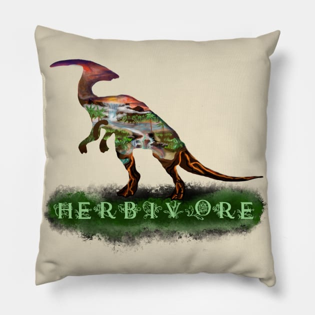 Herbivore Pillow by Colors of Obsidian