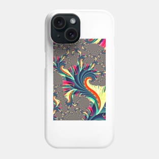 Colourful Fractal Spirals Phone Case