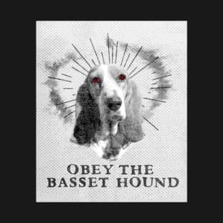Funny Basset Hound Shirt - Obey The Basset Hound T-Shirt