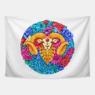 Zodiac Aries Sign Tapestry