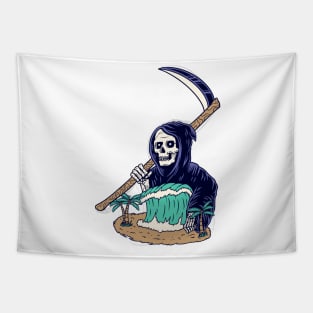 Grim Reaper Lord of the Waves Tapestry