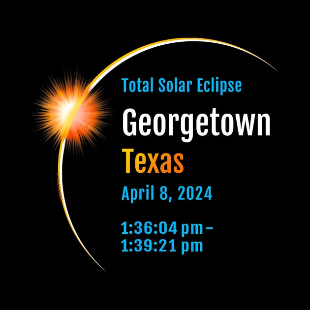 Georgetown Texas Tx Total Solar Eclipse 2024 1 by klei-nhanss