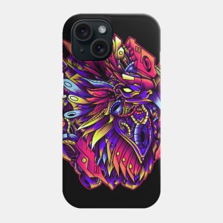 Mecha Bird with cyberpunk style Phone Case