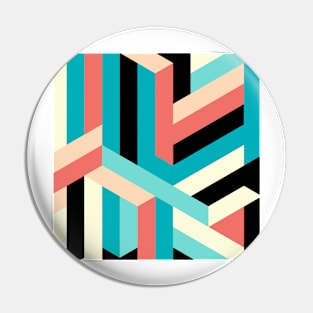 Abstract 3d  isometric buildings Pin