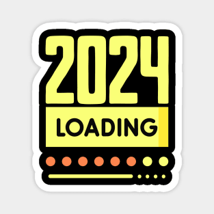 New Year 2024 loading Magnet