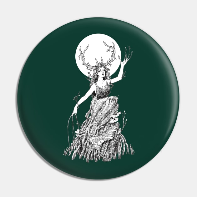 Dryad Nymph Pin by Aurora Illustration