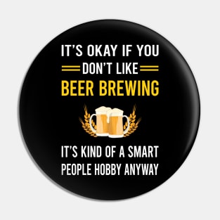 Smart People Hobby Beer Brewing Pin