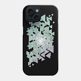 Random icy triangles design Phone Case