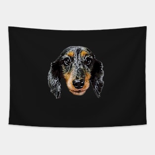 Dachshund Black Silver Dapple Puppy Dog Tapestry