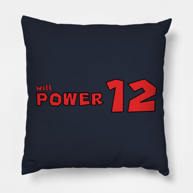 Will Power '23 Pillow by SteamboatJoe