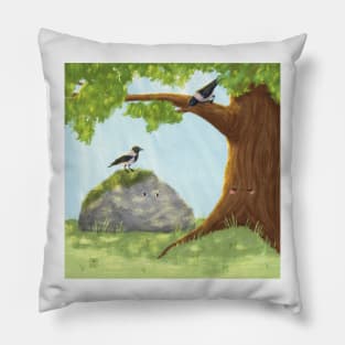 The stone and the oak tree Pillow