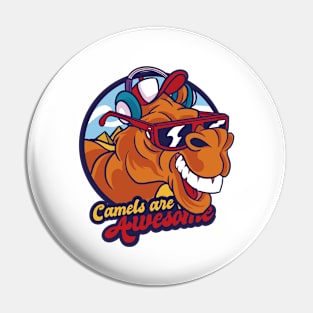 Camel P R t shirt Pin