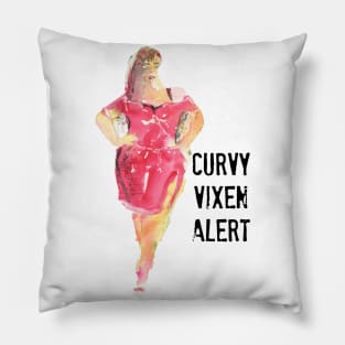 Curvy Vixen Alert Pillow