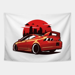 Red Integra Acura Type R Tapestry