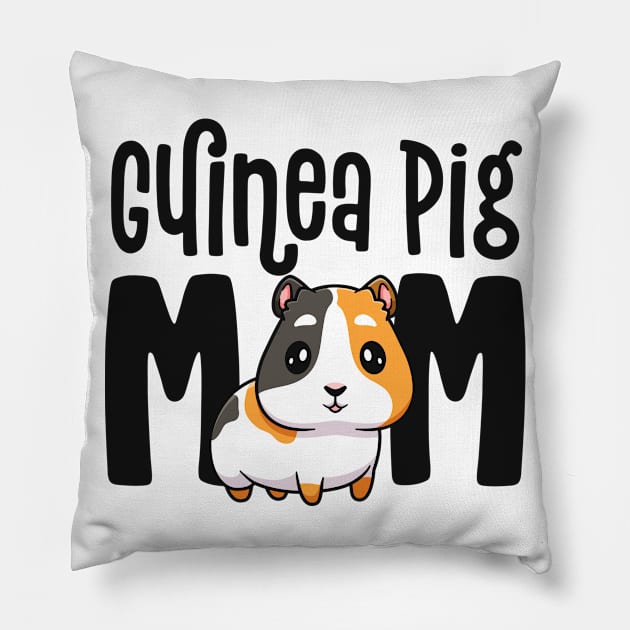 Guinea Pig Mom Gift For Guinea Pig Lovers Owner Mother Pillow by 14thFloorApparel