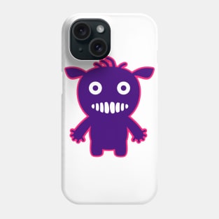 Cute Purple Cartoon Monster Phone Case