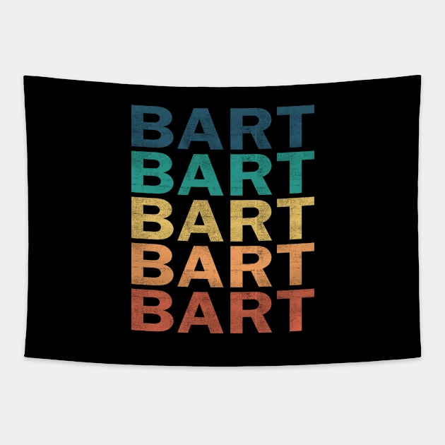 Bart Name T Shirt - Bart Vintage Retro Name Gift Item Tee Tapestry by henrietacharthadfield