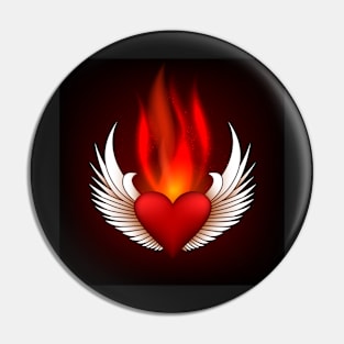 Burning Heart Pin