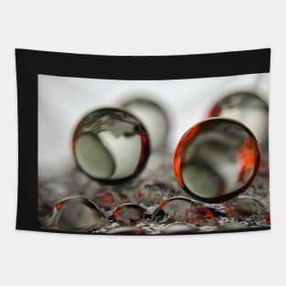 Macro Marbles - Fire Light Tapestry