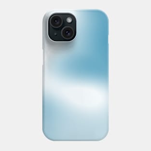 turquoise to white gradient Phone Case