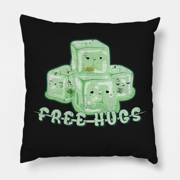 Gelatinous Hugs Pillow by KennefRiggles