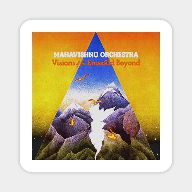 Mahavishnu Orchestra Visions Of The Emerald Album Cover Magnet by Bone Perez