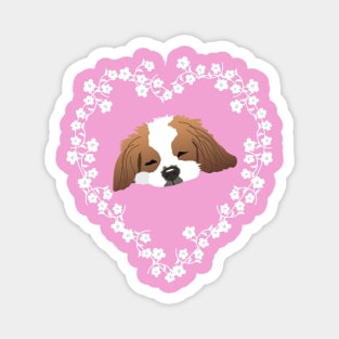 Cavalier King Charles Spaniel Dog Heart Magnet
