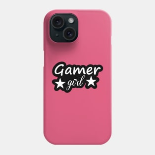 Gamer Girl black and white Design for Girls and Gamers Phone Case