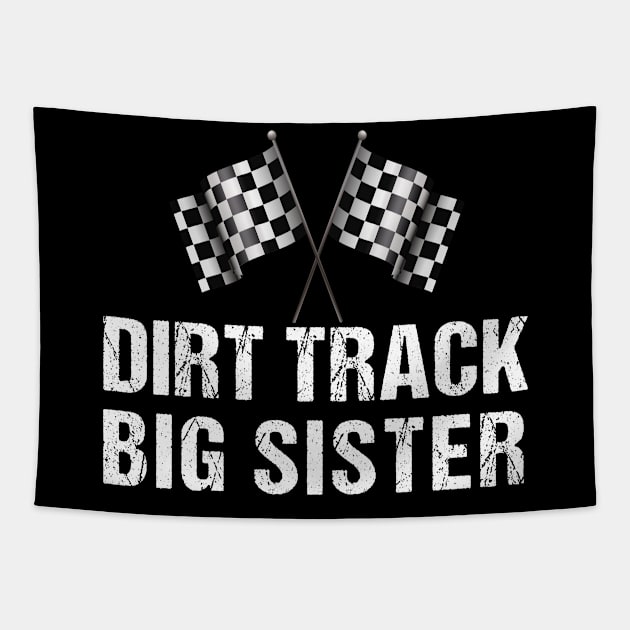 Dirt Track Big sister Vintage of a Racer Dirt Racing Party Tapestry by Shop design