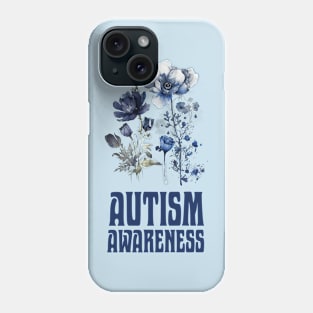 Autism Awareness Floral Phone Case