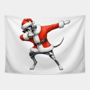 Christmas Great Dane Dog Dabbing Dance Tapestry