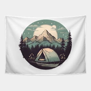 Moon Camping Lover Tapestry