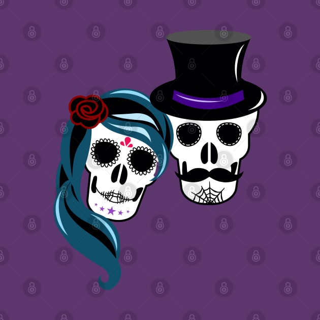 Sugar Skull Lovers by zoddie