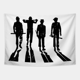 A Clockwork Orange Droogs Stencil Silhouette Tapestry