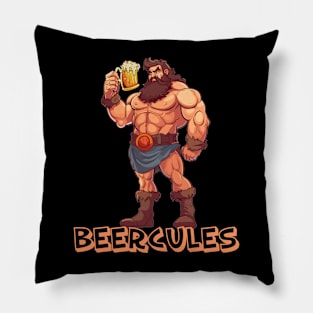 Funny Craft Beer Beercules Pillow