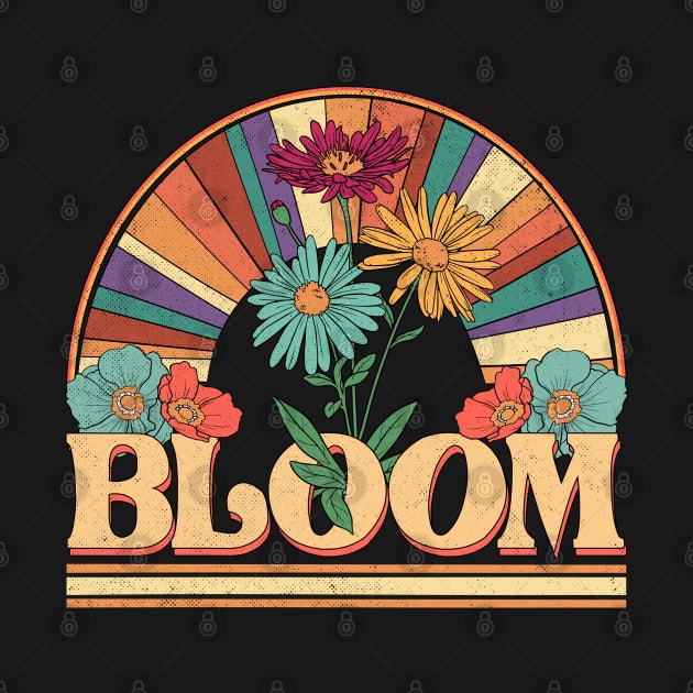 Bloom Flowers Name Dion Personalized Gifts Retro Style by Dinosaur Mask Store