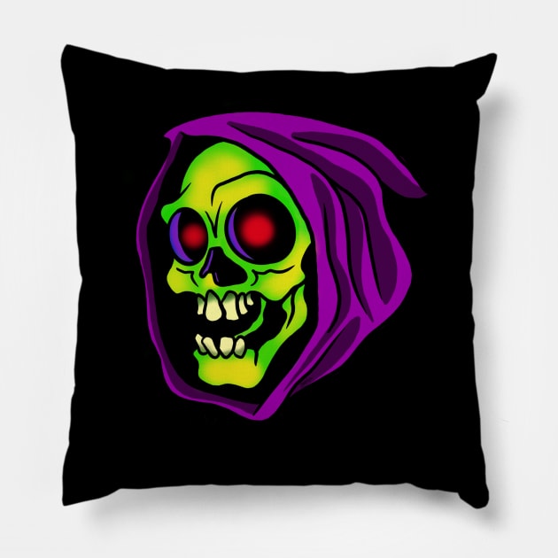 Skull-a-tor Pillow by Kentuckyfriedcustoms