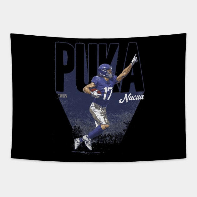 Puka Nacua Los Angeles R Bold Tapestry by ClarityMacaws