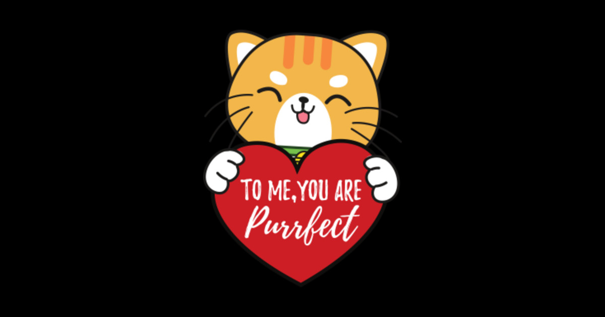 Love Catually To Me You Are Purrfect - Love Catually - Sticker | TeePublic